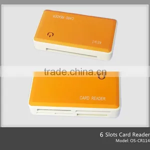 2015 Best Selling All in 1plastic Colorful Card Reader Writer With 4 Ports(OS-CR114) thumbnail-2