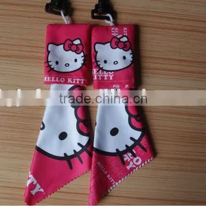Promotional Microfiber Key Chain Cleaning Cloth/eyeglasses Cleaning Cloth/key Chain Cloth thumbnail-1