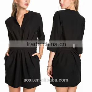 Fancy Clothing Factory New Design Flare Style Print Fabric Women Short Ethnic Dress thumbnail-6