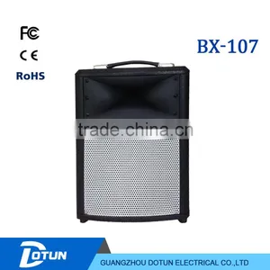 8 Inch Wooden Portable Trolley Bass Speaker With Bluetooth Wireless BX-107 thumbnail-1