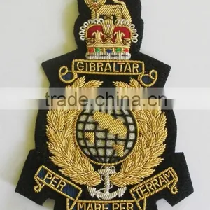 Royal Marines Gold Wire Blazer Badges, Hand Embroidered Badges thumbnail-3