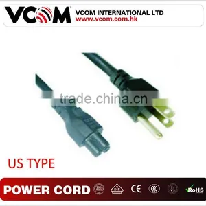 US Style 2-Prong Port AC Power Cord/Cable for PS2 PS3 Slim Laptop thumbnail-1