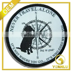 Factory Wholesale Garment Embroidery Badges Woven Labels Cheap Price thumbnail-3