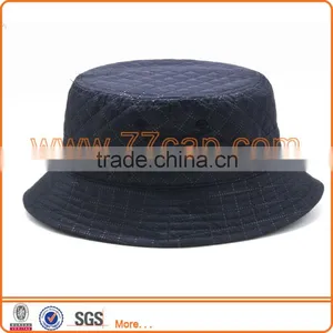 Superior Quality Cheap Blank Custom Made Reversible Quilting Fabric Bucket Hats thumbnail-3