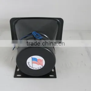Black Police 12V Powerful Aluminum Speaker Horn thumbnail-3