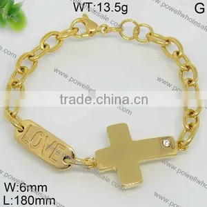 Wholesale New Gold Cross Shape Paracord Survival Bracelet thumbnail-2