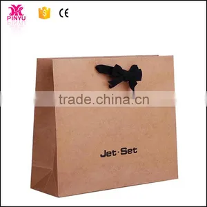 Logo Printing Flat Bottom Kraft Paper Bag for Shopping thumbnail-4
