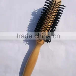 Hot Wooden Nylon Hair Brush thumbnail-1
