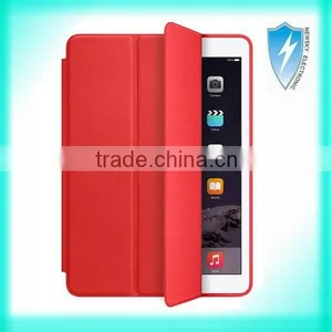 Genuine Leather Smart Case Cover Slim Wake Protector For Apple IPad Air 2 Red thumbnail-1