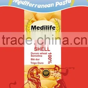 Mediterranean Shell Pasta, Durum Wheat Semolina Shells, Shells With Halal Certification. Hot Sell Shell Pasta 500g Bag. thumbnail-2