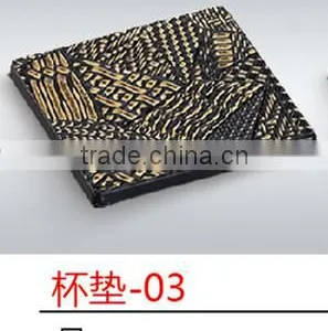 Square Plastic Imitation Cup Mat thumbnail-3