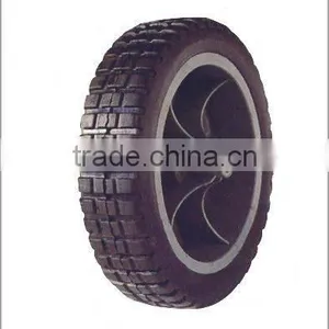 8X2 Inch Semi Pneumatic Rubber Wheel thumbnail-1