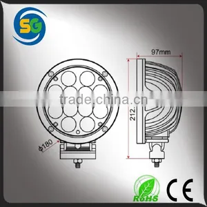 Hot Sale Waterproof Aluminum House 60W Round Truck LED Work Light Auto Off Lamp With CE ROHS thumbnail-4