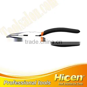 Bi-Color Dipped Handle American Type Bent Nose Pliers thumbnail-1