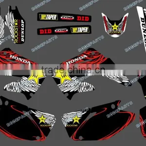 (fly Star) TEAM GRAPHICS & BACKGROUNDS Kits FOR HONDA CR125 CR250 2002 2003 2004 2005 2006 2007 2008 2009 2010 2011 2012DST0153 thumbnail-1