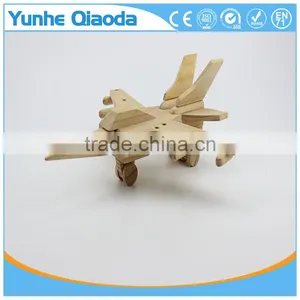 Wood 3D Vehicle Puzzles Warcraft 3D Woodcraft Kit Assemble Paint DIY 3D Puzzle Toys for Kids Adults the Best Birthday Gift thumbnail-2