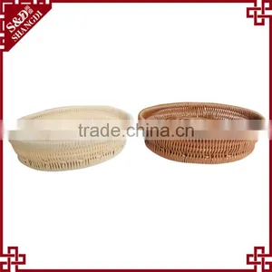 New Design Fancy Plastic pe Rattan Handcraft Woven Stackable Baskets thumbnail-6