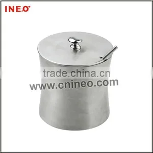 Stainless Steel Sugar Bowl(With Spoon) thumbnail-1