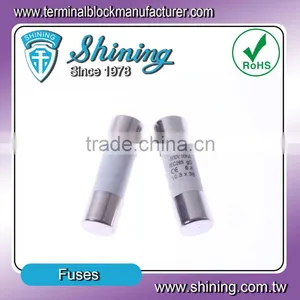 F-1038C-06 China 6A Type 10x38 Porcelain RT18 Ceramic Fuse thumbnail-1