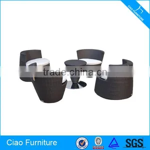 Outdoor Synthetic Rattan Furniture 4 Seated Leisure Table And Chairs thumbnail-2