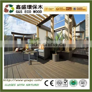 Anti-slip Composite Decking Floor Outside Wpc Decking Solid for Terrace thumbnail-1