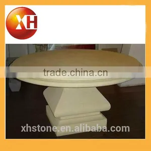 Garden Marble Top Wood Dining Table for Outdoor Furniture thumbnail-6