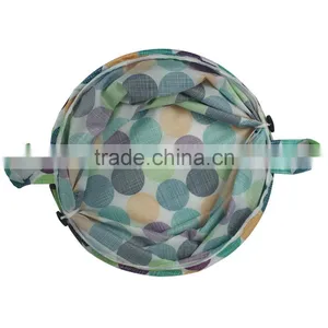16.5*H25 Inch Polyester Laundry Basket, Bubble Pattern thumbnail-4