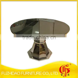 Upholstered Factory Price Stainless Steel Glass Top Table thumbnail-1