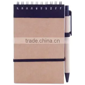 Custom Promotional Wholesale Spiral Notebook With Pen thumbnail-1