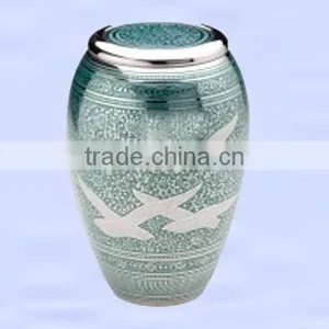 Greeny Eagle Cremation Urn, Beautiful Brass Urn thumbnail-1