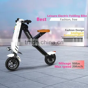 New Arrival Light K10 Electric Folding Bicycle, 10inch 36V 400W Electro Bike, Mini Pocket Folding E-bike thumbnail-1