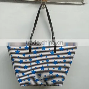 Fashion Canvas Bag With Star Pattern thumbnail-2