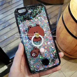 Cute Cartoon Cell Phone Cover Soft Tpu Shell Silicone Mobile Phone Cases for IPhone7/7Plus/6/6s/6plus/6splus Ring Holder thumbnail-2