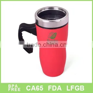 201stainlesss Steel Double Wall Car Mug With Rubber Paiting thumbnail-1