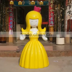 FRP Cartoon Girl Figurine thumbnail-2
