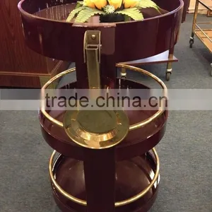 Japanese Style Wooden Wine and Liquor Trolley for Restaurant C-46 thumbnail-4