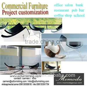 Famous Coconut Designer Modern Fashion Restaurant Public Area Coffee Shop Club Cheap Price Chair thumbnail-1