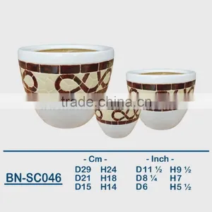 Vietnamese Ceramic Indoor Pot/ Indoor Planter BN-SC046 thumbnail-1