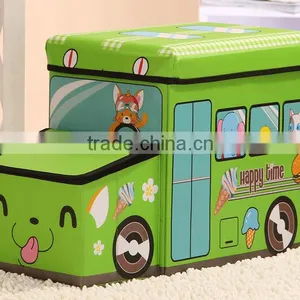Bus Shape Storage Boxes,non Woven Fabric Storage Box Storage Bins,collapsible Foldable Storage Packing Box With Lid and Handle thumbnail-4