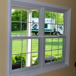 Horizontal Grilled Aluminium Sliding Windows Fireproof Push - Pull Window For Room thumbnail-2