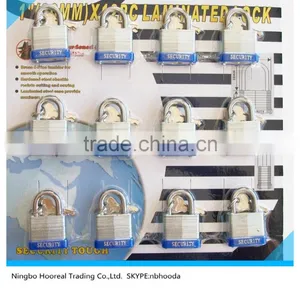 30mm LAMINATED STEEL CASE PADLOCK ~ 12pc Set KEYED ALIKE thumbnail-1