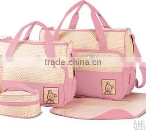 Wholesale Durable 5pc Set Baby Diaper Bag With Polyester thumbnail-2