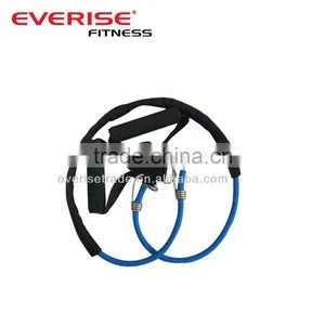 Resistance Band With Fabric Cover / Resistance Tube With PE Handle/latex Tube thumbnail-1