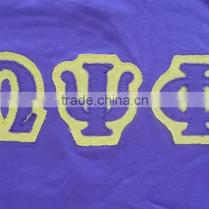 Custom Made Embroidery Patches Single Jersey Cotton Tee Shirts thumbnail-2