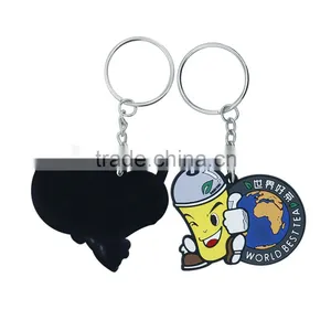 2017 New Keychain China Supplier Rubber Custom Pvc Silicone Keychain Keyring Gift thumbnail-3