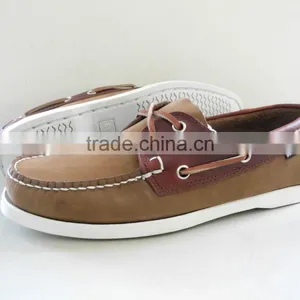 Handsewn Blucher Moccasin Construction Leaher Shoes Loafer Shoes Boat Shoes thumbnail-2