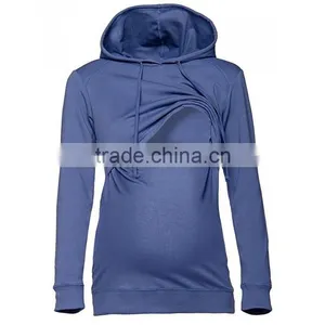 Fashion Xxxxl Hoodies Heavyweight Cotton Nursing Hoodie Breastfeeding Top Sweatshirt For Maternity Casual thumbnail-1