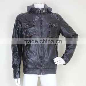 Mens Famous PU Leather Fashion Jackets thumbnail-1