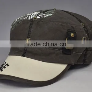 Hipster Beret Distressed Military Hats thumbnail-5