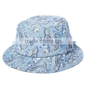 2015 Fashion Unisex Cotton Fishing Colorful Cheap Printed Blank Wholesale Custom Bucket Hat thumbnail-2